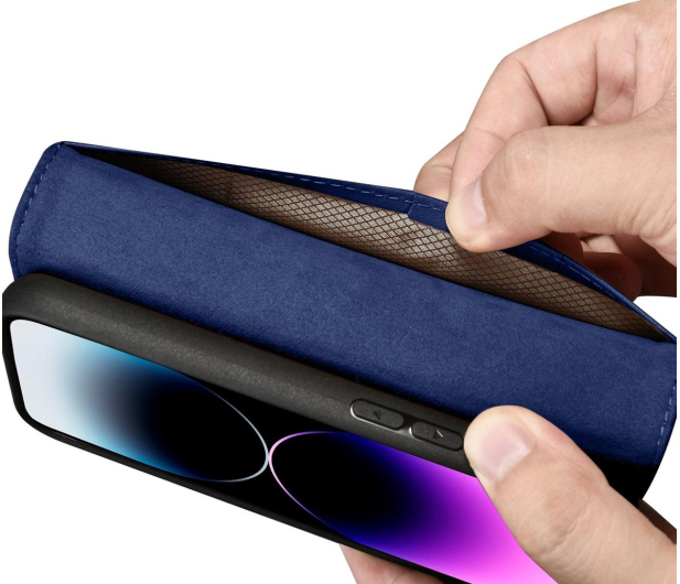 iCarer Wallet Case do iPhone 14 Pro (anti-RFID) niebieski 6975092686286 - 1201180 - zdjęcie 8